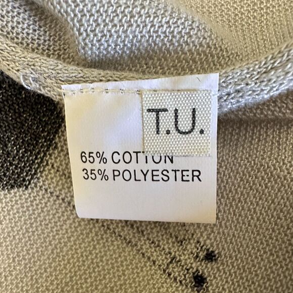 Purplish London Whimsical Gray Stylized Bunny Cap Sleeve Sweater Vest One Size - Picture 7 of 11